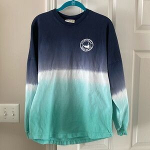 Spirit Gradient Blue and Green long sleeve tee